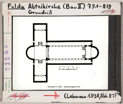 Vorschaubild Fulda: Abteikirche Bau II Grundriss 